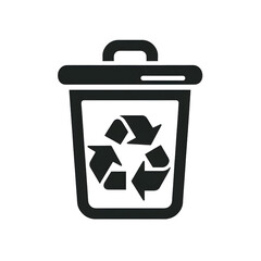 A recycle bin icon