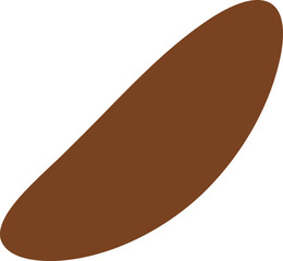 Irregular silhouette illustration. Irregular shape design element