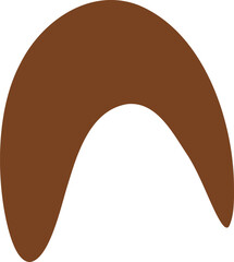 Irregular silhouette illustration. Irregular shape design element