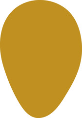 Organic blob silhouette illustration. Irregular shape design element