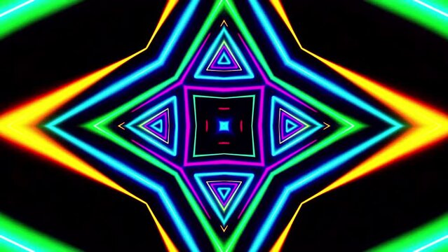 vj loop abstract kaleidoscope motion graphics background