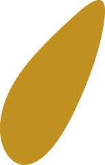 Organic blob silhouette illustration. Irregular shape design element