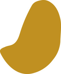 Organic blob silhouette illustration. Irregular shape design element