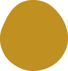 Organic blob silhouette illustration. Irregular shape design element