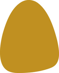 Organic blob silhouette illustration. Irregular shape design element