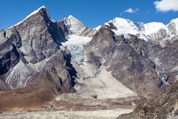 View of mount Cho Oyu from Kongmala pass