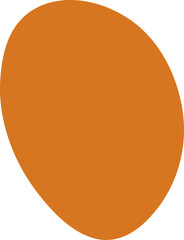 Organic blob silhouette illustration. Abstract blob design element