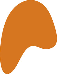 Organic blob silhouette illustration. Abstract blob design element