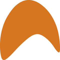 Organic blob silhouette illustration. Abstract blob design element