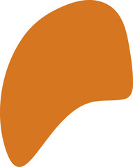 Organic blob silhouette illustration. Abstract blob design element