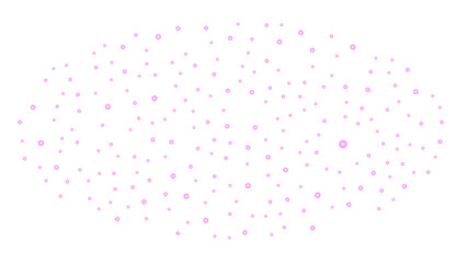 Fototapeta premium Cherry blossoms and oranges. Orange and pink glare light ball background. Hope people watching these scenes will have a good day.