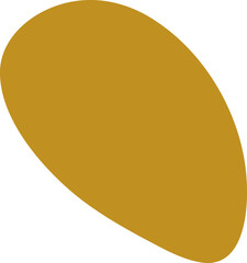 Organic blob silhouette illustration. Irregular shape design element