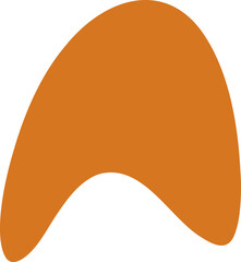 Organic blob silhouette illustration. Abstract blob design element