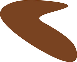 Irregular silhouette illustration. Irregular shape design element