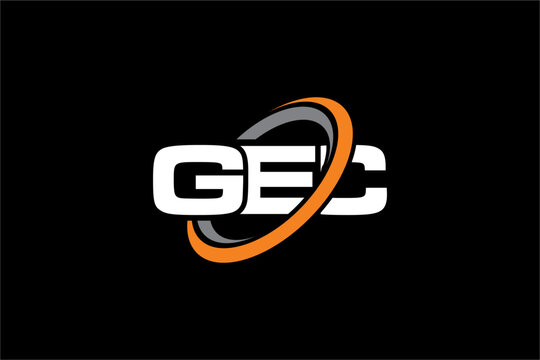 GEC creative letter logo design vector icon illustration