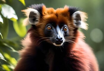 Fototapeta premium lemur on tree
