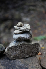 Fototapeta na wymiar stones on the rocks
