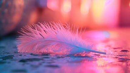 close up of a feather