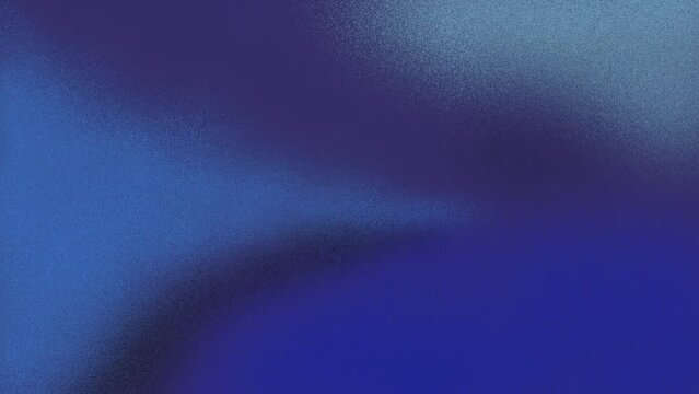 HD seamless looping animation of Freeform blue gradient background with blur and noise effects. Pointed shape