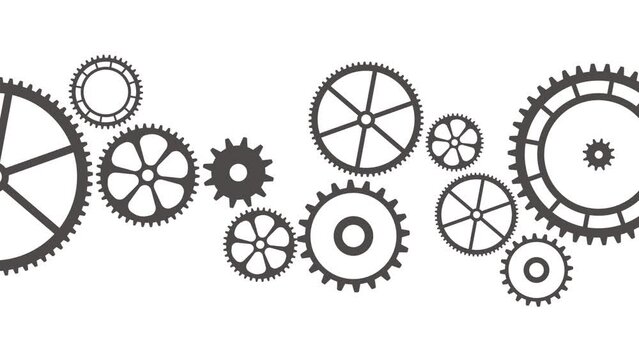 gears on white background	