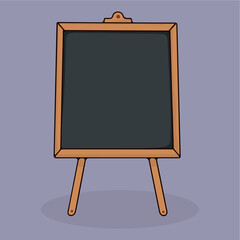 illustration chalkboard cartoon icon vector