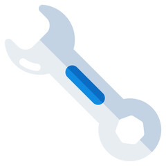 Editable design icon of wrench