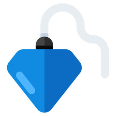 A trendy vector design of plumb bob