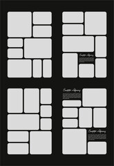 Pictures or photos frame collage abstract photo frames and digital photo wall template
