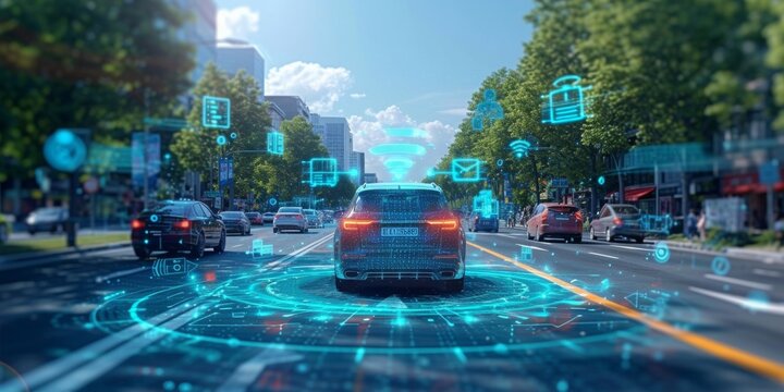 Revolutionizing Urban Travel: Autonomous Cars Navigate Through a Digitally Connected Smart City Landscape, Generative AI