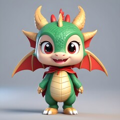 Anime baby character with dragon costume