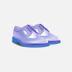 blue shoes isolated