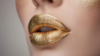 Glamorous Golden  Lips