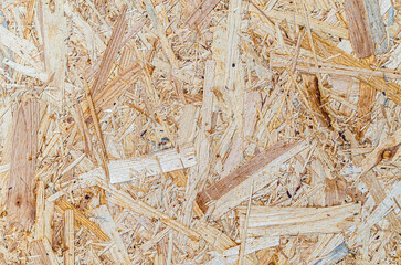 Pressed wood chip board
