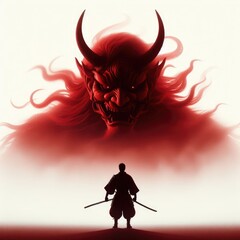 japanese samurai vs red devil