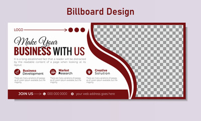 vector Billboard design template 
