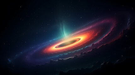 Cosmic illustration showing vibrant cosmic background