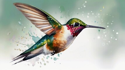 hummingbird in flight