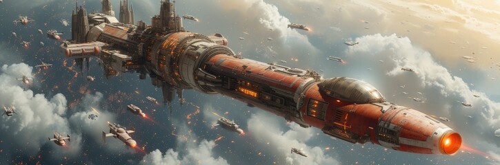  Bustling Space Port Where