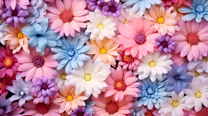 Colorful floral seamless pattern