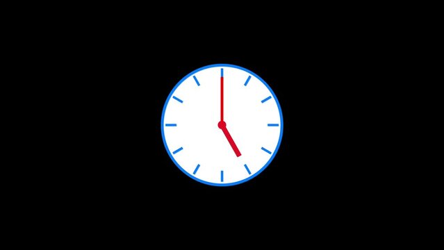 4k seamless loopable Stopwatch clock animation, stopwatch clock animated on black background.