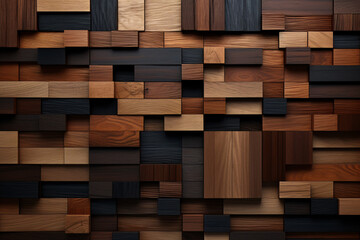 Dark brown wood background textured, modern and luxurious wooden abstract background.