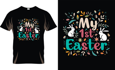 Easter Day T-shirt design,easter bunny t shirt design vector,hop,humor,hunter,joke,lovely,Easter Bunny clothing, My 1st Easter,Dead Bunny,Easter day trendy shirt design,20