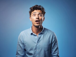 Deep Blue Shock: Man's Expression