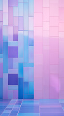 abstract background with squares.Minimal interior concept.Top view,copy space.Generative AI