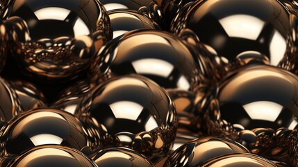 Glossy and reflective metallic texture with a polished finish Generative AI