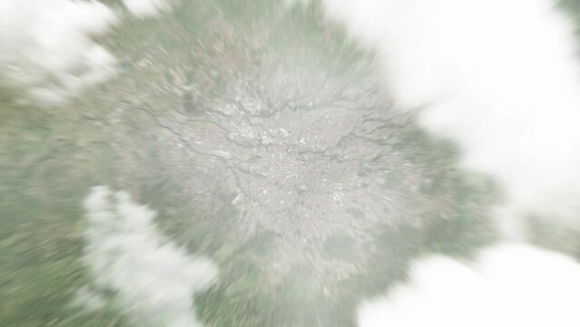 Earth zoom in from space to San Jose, Costa Rica. Followed by zoom out through clouds and atmosphere into space. Satellite view. Travel intro. Images from NASA