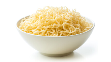 Egg noodles delicately presented in a bowl