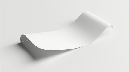 A versatile blank sticker in 3D, displaying realistic texture and lighting