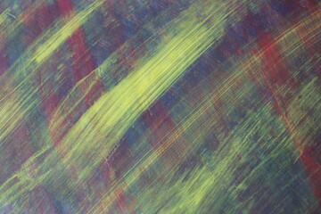 Multicolor watercolor paint brush background, Colorful paint splatter backdrop, Grungy paint splash...