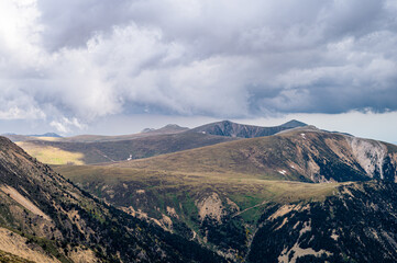 Clouds over the mountains